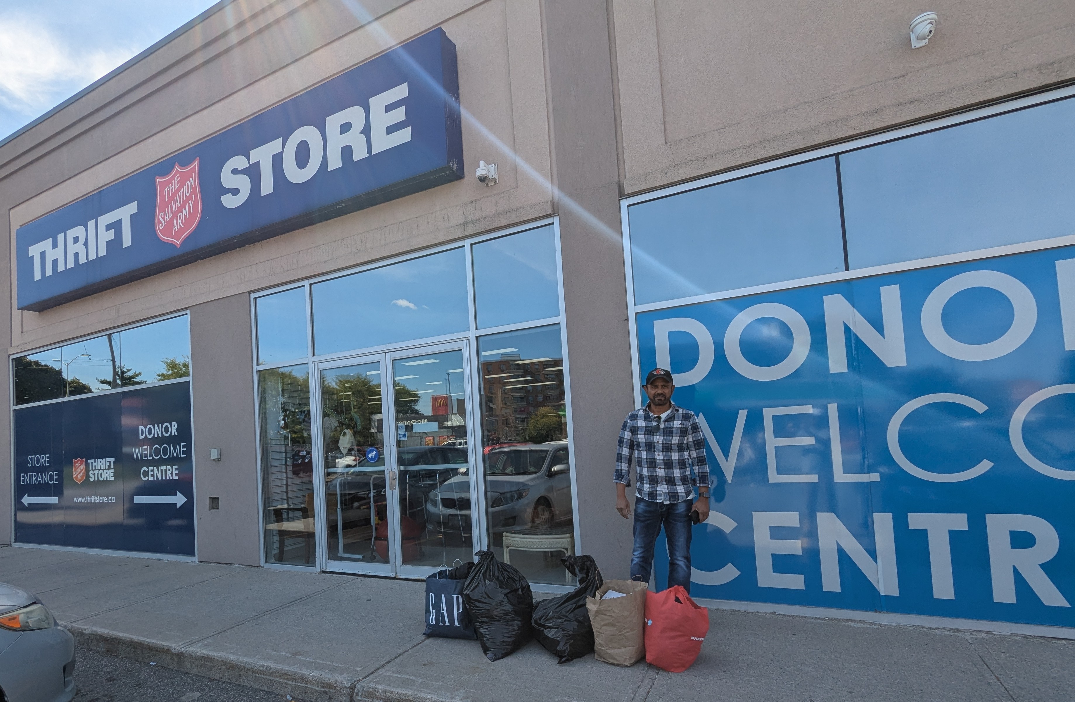 Salvation Army Cloth Donation